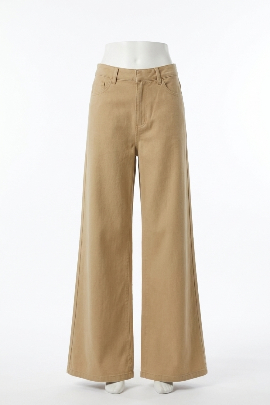 NEW BY TOGETHER wide leg jeans in taupe